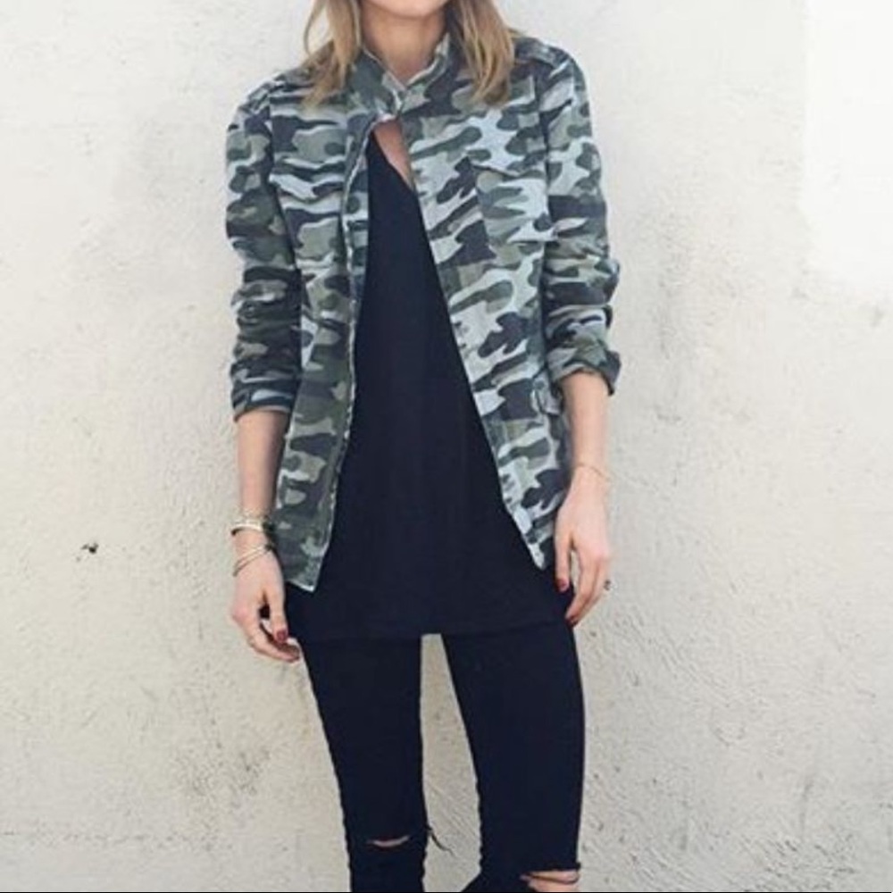 NWT Anine Bing Camoflage Cargo Jacket